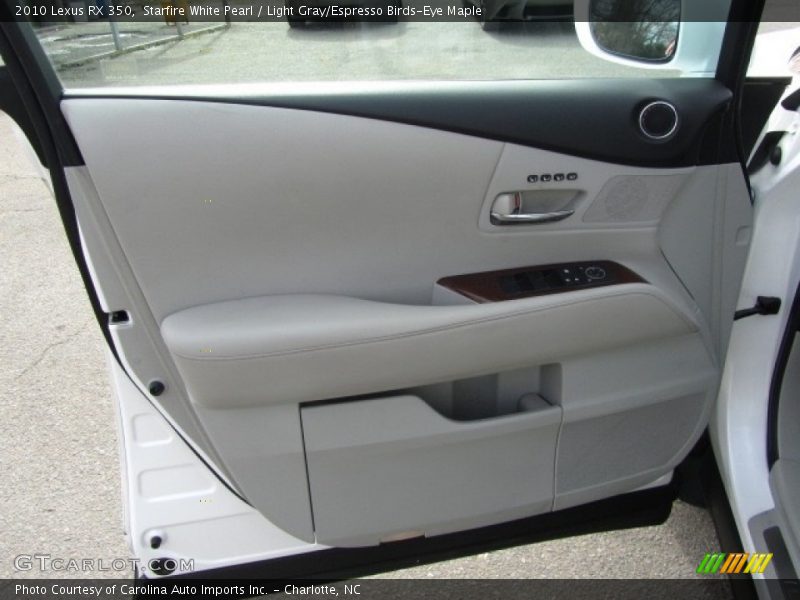 Starfire White Pearl / Light Gray/Espresso Birds-Eye Maple 2010 Lexus RX 350
