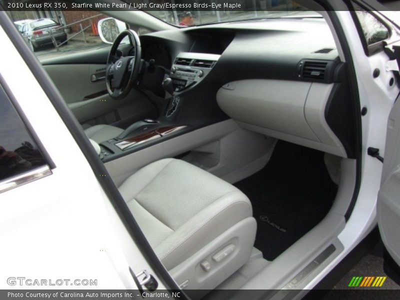 Starfire White Pearl / Light Gray/Espresso Birds-Eye Maple 2010 Lexus RX 350