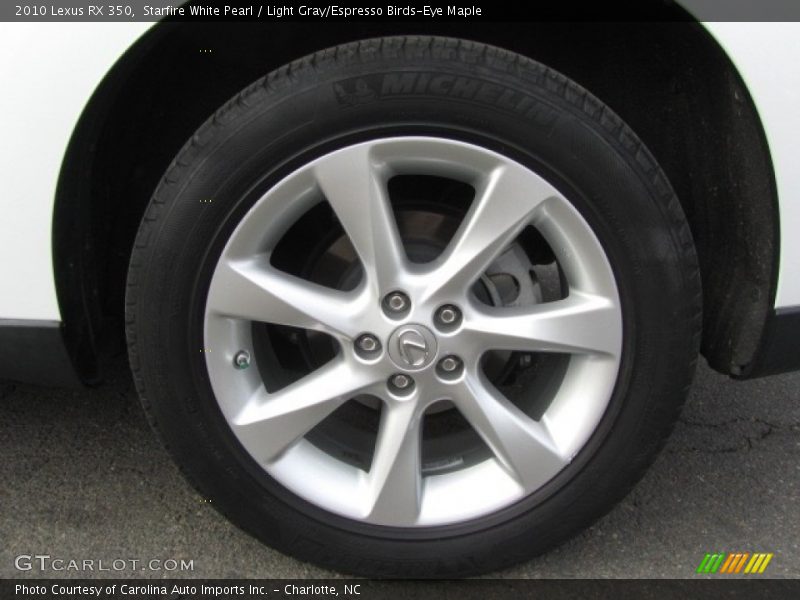 Starfire White Pearl / Light Gray/Espresso Birds-Eye Maple 2010 Lexus RX 350