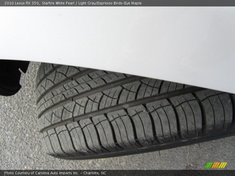Starfire White Pearl / Light Gray/Espresso Birds-Eye Maple 2010 Lexus RX 350