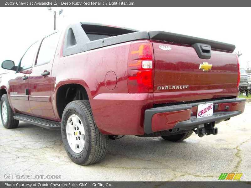 Deep Ruby Red Metallic / Light Titanium 2009 Chevrolet Avalanche LS
