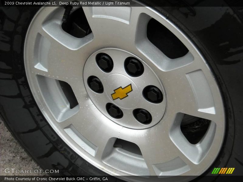 Deep Ruby Red Metallic / Light Titanium 2009 Chevrolet Avalanche LS