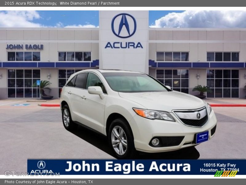 White Diamond Pearl / Parchment 2015 Acura RDX Technology