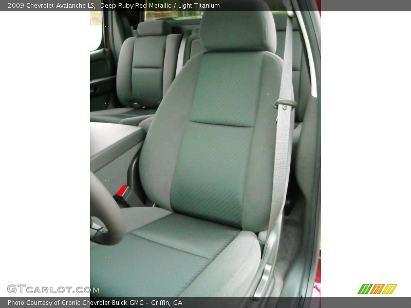 Deep Ruby Red Metallic / Light Titanium 2009 Chevrolet Avalanche LS