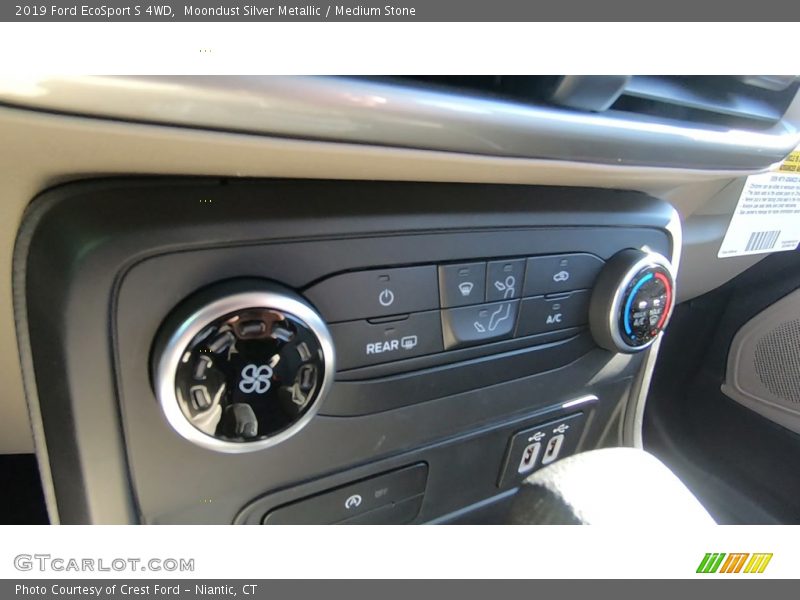 Moondust Silver Metallic / Medium Stone 2019 Ford EcoSport S 4WD