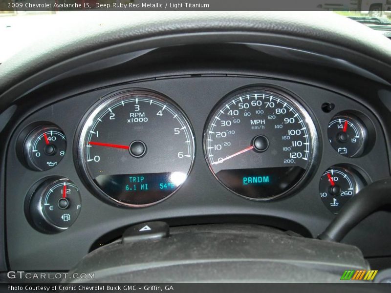 Deep Ruby Red Metallic / Light Titanium 2009 Chevrolet Avalanche LS