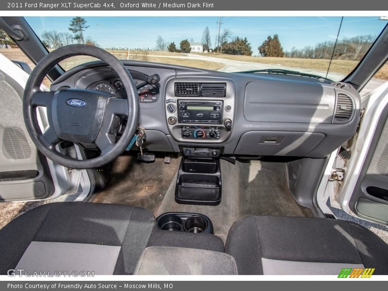 Oxford White / Medium Dark Flint 2011 Ford Ranger XLT SuperCab 4x4