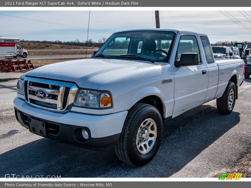Oxford White / Medium Dark Flint 2011 Ford Ranger XLT SuperCab 4x4