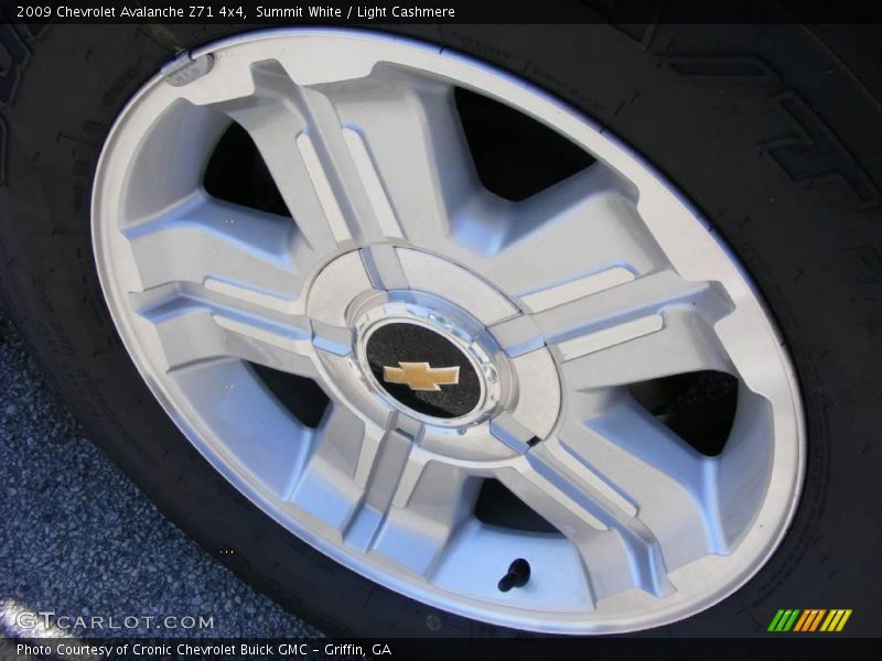 Summit White / Light Cashmere 2009 Chevrolet Avalanche Z71 4x4