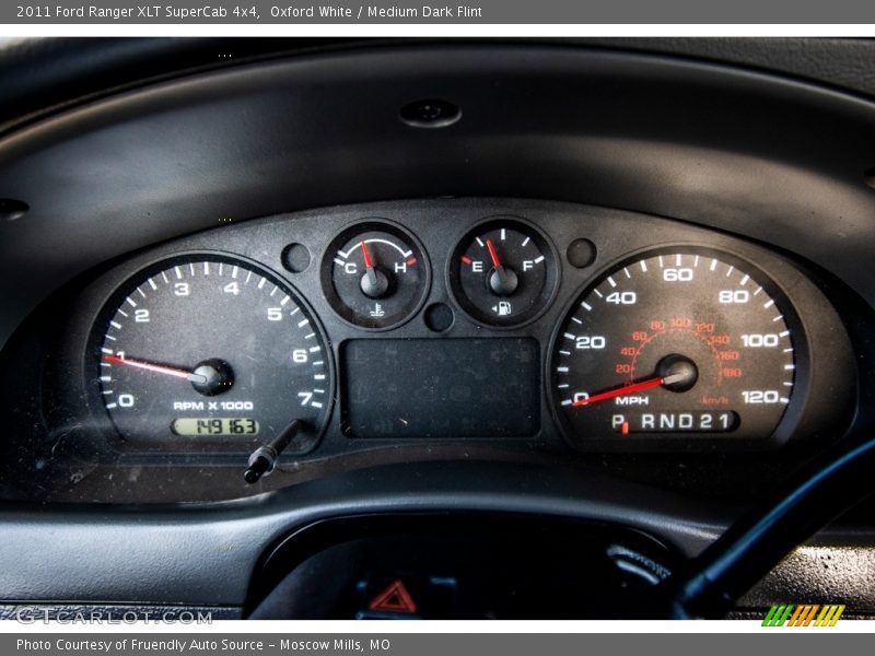 Oxford White / Medium Dark Flint 2011 Ford Ranger XLT SuperCab 4x4