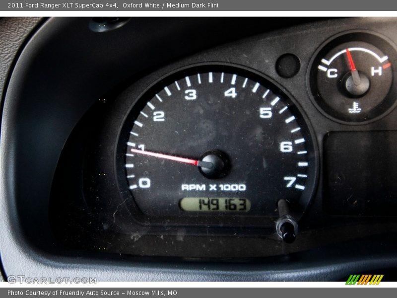 Oxford White / Medium Dark Flint 2011 Ford Ranger XLT SuperCab 4x4