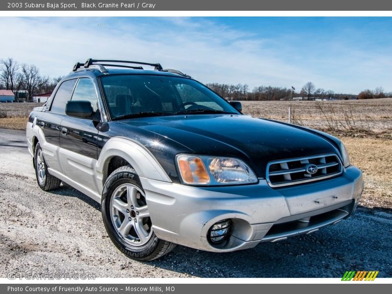 Black Granite Pearl / Gray 2003 Subaru Baja Sport