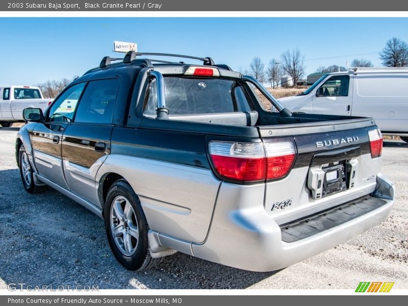 Black Granite Pearl / Gray 2003 Subaru Baja Sport