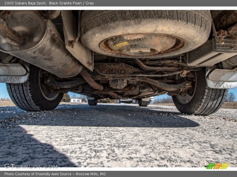 Black Granite Pearl / Gray 2003 Subaru Baja Sport