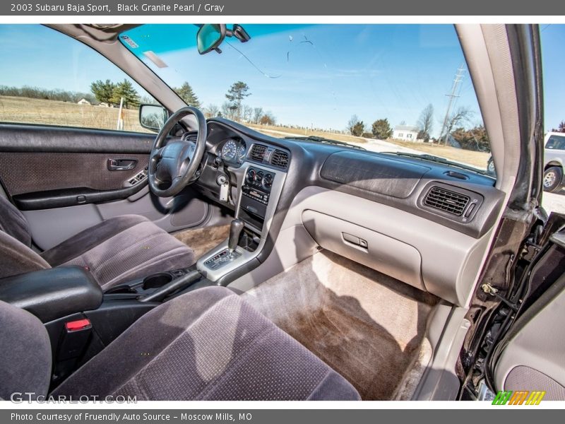 Black Granite Pearl / Gray 2003 Subaru Baja Sport