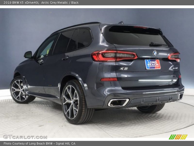 Arctic Grey Metallic / Black 2019 BMW X5 xDrive40i