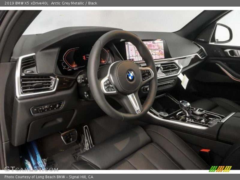 Arctic Grey Metallic / Black 2019 BMW X5 xDrive40i