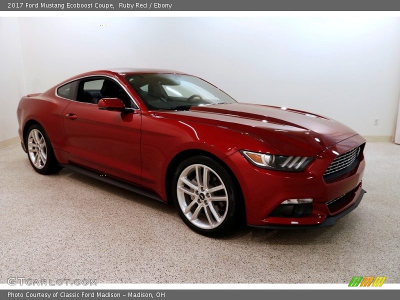 Ruby Red / Ebony 2017 Ford Mustang Ecoboost Coupe