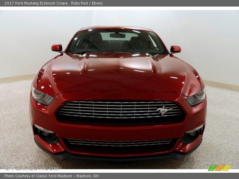 Ruby Red / Ebony 2017 Ford Mustang Ecoboost Coupe