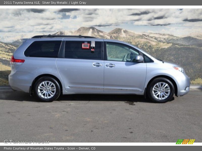 Silver Sky Metallic / Light Gray 2011 Toyota Sienna XLE