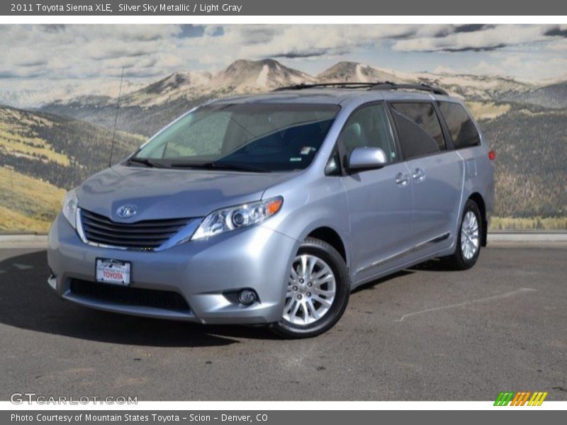 Silver Sky Metallic / Light Gray 2011 Toyota Sienna XLE