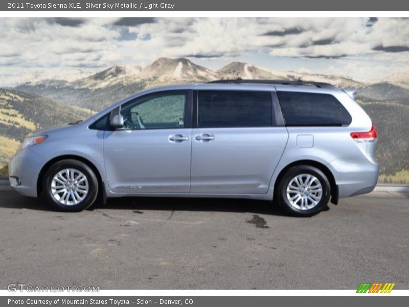 Silver Sky Metallic / Light Gray 2011 Toyota Sienna XLE