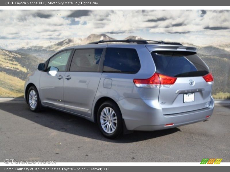 Silver Sky Metallic / Light Gray 2011 Toyota Sienna XLE