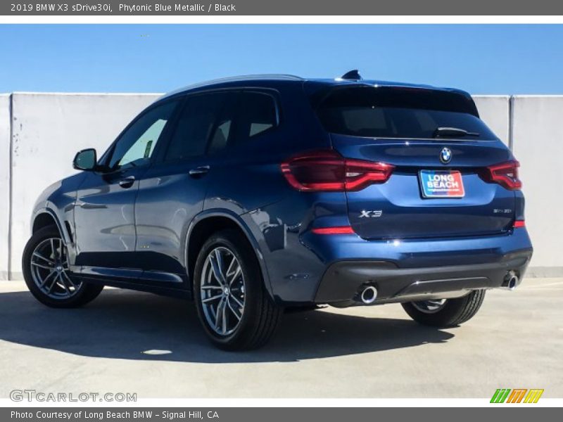 Phytonic Blue Metallic / Black 2019 BMW X3 sDrive30i