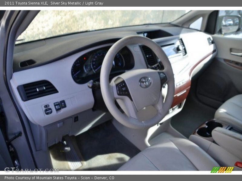 Silver Sky Metallic / Light Gray 2011 Toyota Sienna XLE
