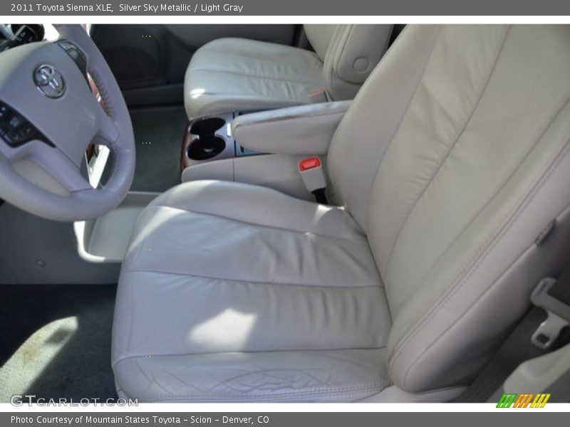Silver Sky Metallic / Light Gray 2011 Toyota Sienna XLE