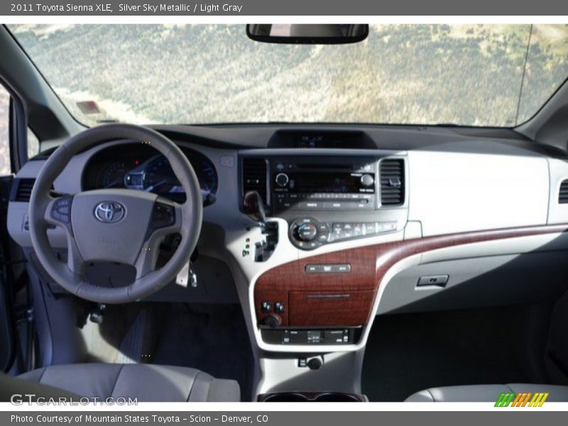 Silver Sky Metallic / Light Gray 2011 Toyota Sienna XLE