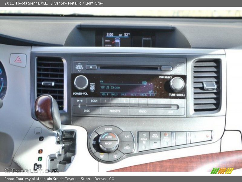 Silver Sky Metallic / Light Gray 2011 Toyota Sienna XLE