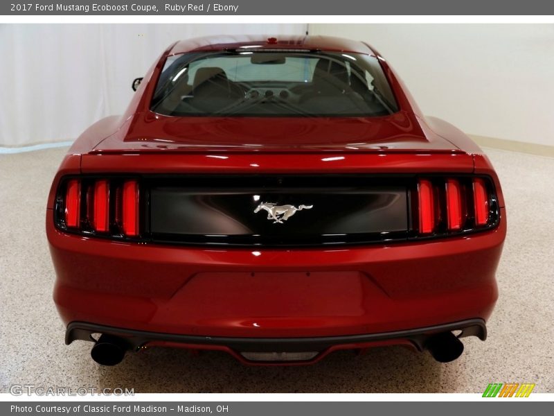 Ruby Red / Ebony 2017 Ford Mustang Ecoboost Coupe