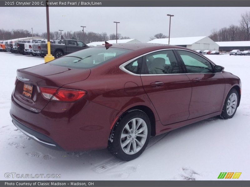 Velvet Red Pearl / Black/Linen 2015 Chrysler 200 C