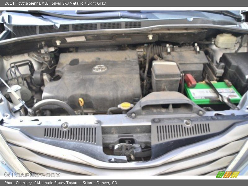 Silver Sky Metallic / Light Gray 2011 Toyota Sienna XLE