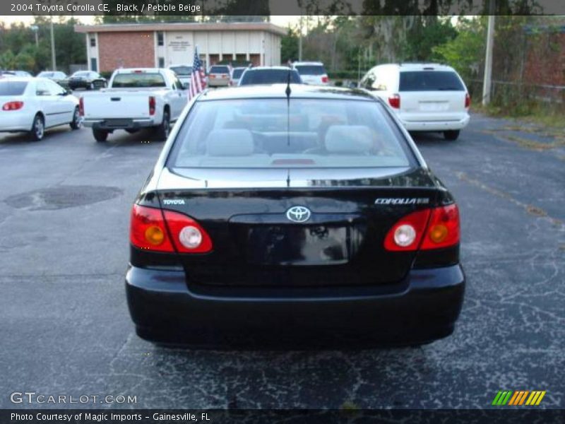 Black / Pebble Beige 2004 Toyota Corolla CE