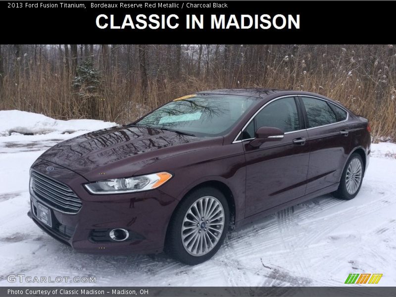 Bordeaux Reserve Red Metallic / Charcoal Black 2013 Ford Fusion Titanium