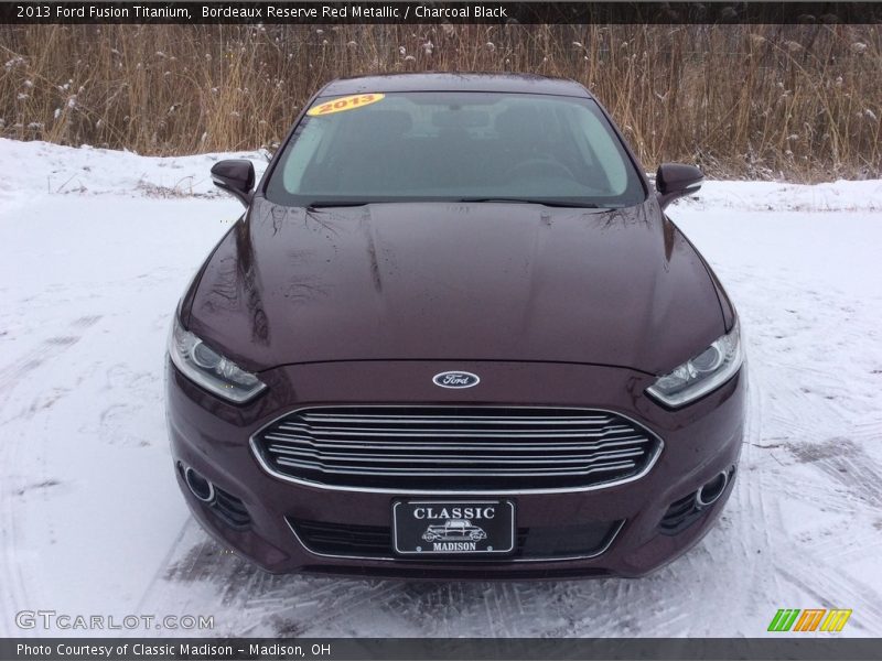 Bordeaux Reserve Red Metallic / Charcoal Black 2013 Ford Fusion Titanium