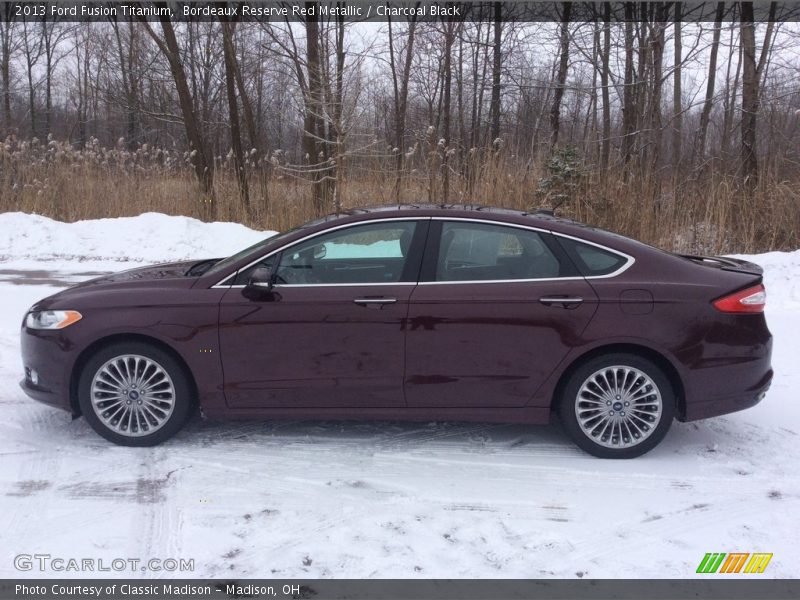 Bordeaux Reserve Red Metallic / Charcoal Black 2013 Ford Fusion Titanium