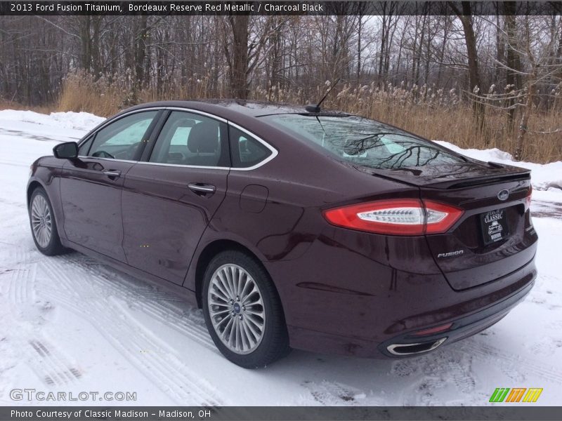 Bordeaux Reserve Red Metallic / Charcoal Black 2013 Ford Fusion Titanium