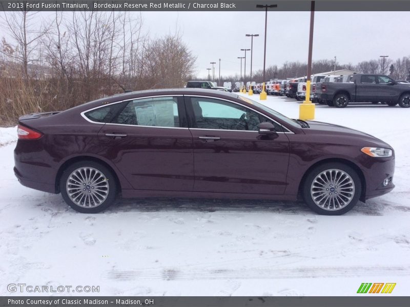 Bordeaux Reserve Red Metallic / Charcoal Black 2013 Ford Fusion Titanium