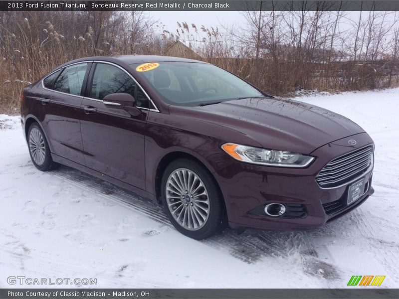 Bordeaux Reserve Red Metallic / Charcoal Black 2013 Ford Fusion Titanium