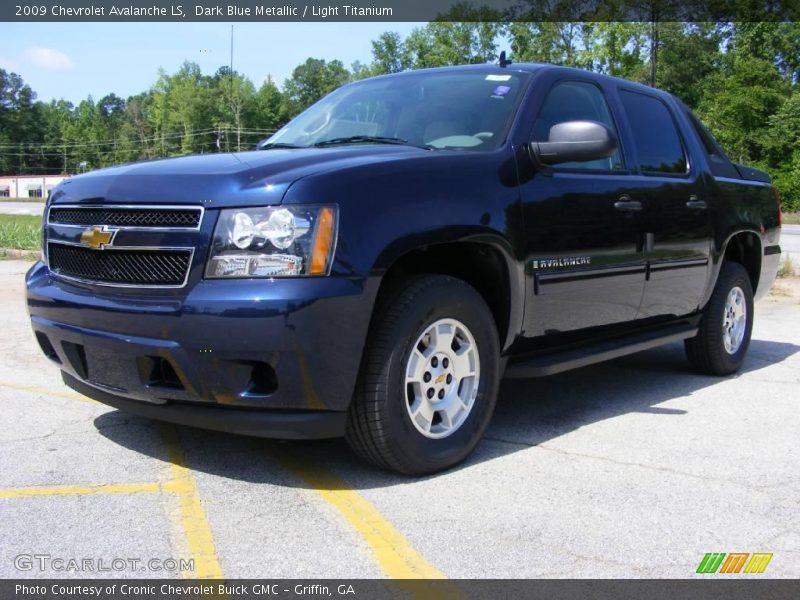 Dark Blue Metallic / Light Titanium 2009 Chevrolet Avalanche LS