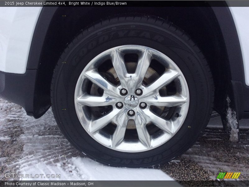 Bright White / Indigo Blue/Brown 2015 Jeep Cherokee Limited 4x4