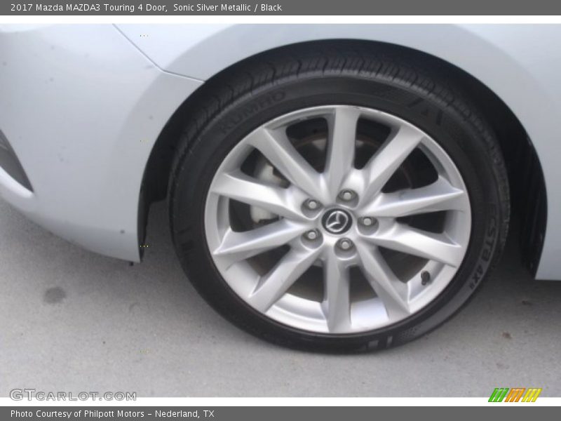Sonic Silver Metallic / Black 2017 Mazda MAZDA3 Touring 4 Door