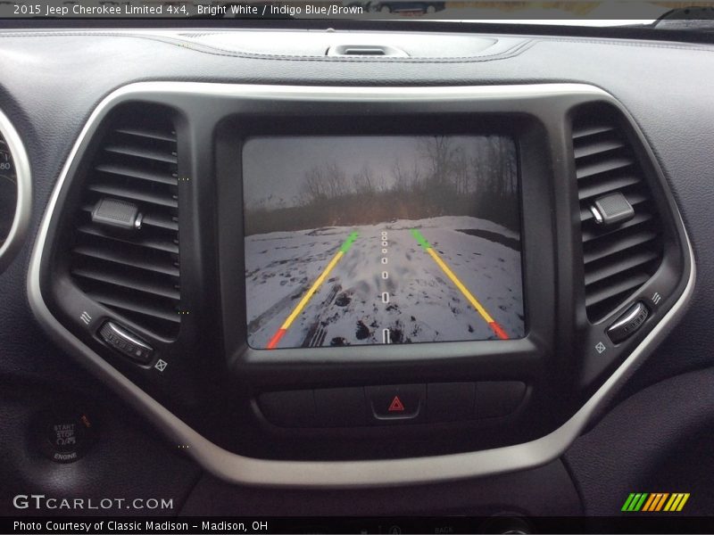 Bright White / Indigo Blue/Brown 2015 Jeep Cherokee Limited 4x4
