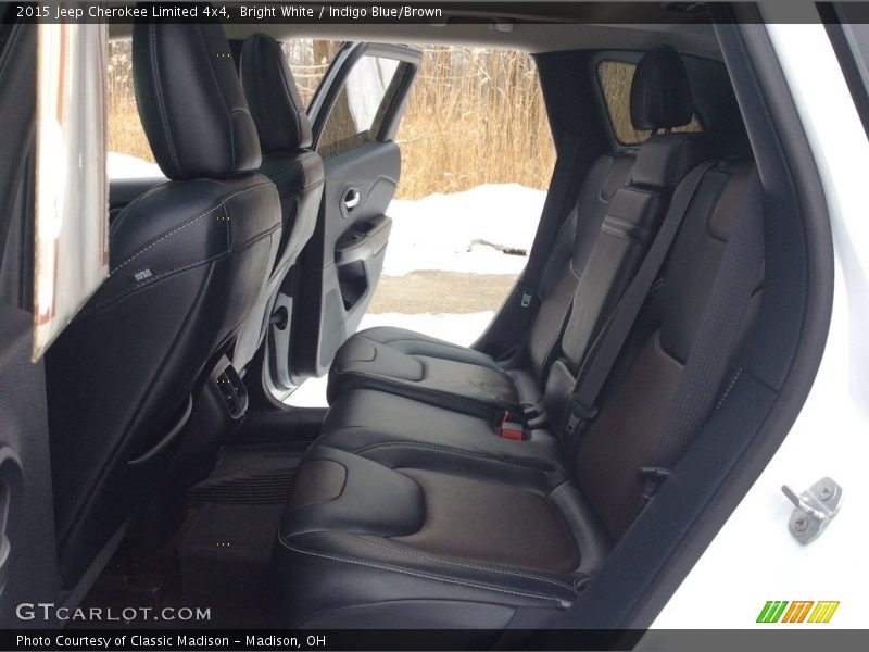 Bright White / Indigo Blue/Brown 2015 Jeep Cherokee Limited 4x4