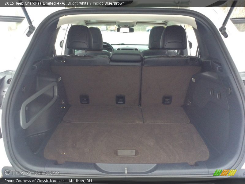 Bright White / Indigo Blue/Brown 2015 Jeep Cherokee Limited 4x4