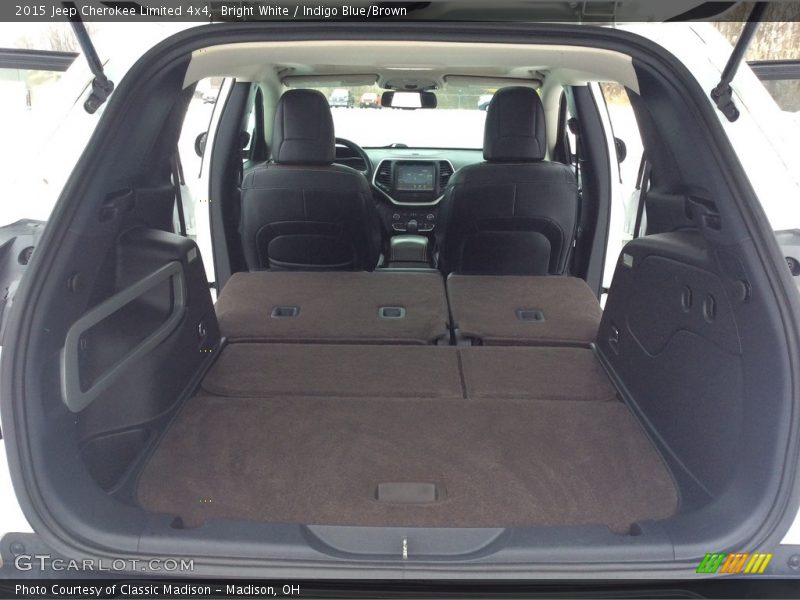 Bright White / Indigo Blue/Brown 2015 Jeep Cherokee Limited 4x4