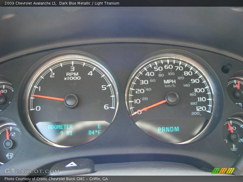 Dark Blue Metallic / Light Titanium 2009 Chevrolet Avalanche LS
